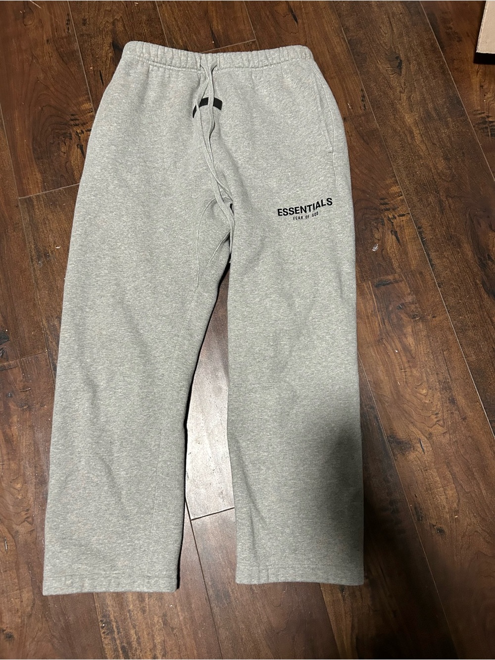ESSENTIALS Men’s Light Gray Sweatpants with Logo